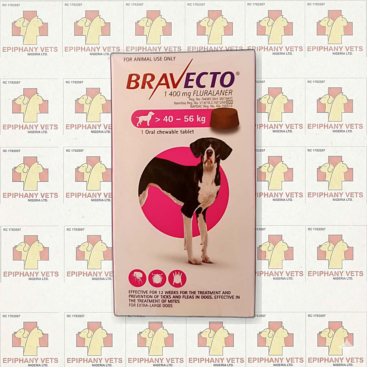 Bravecto 1400mg (40-56kg)