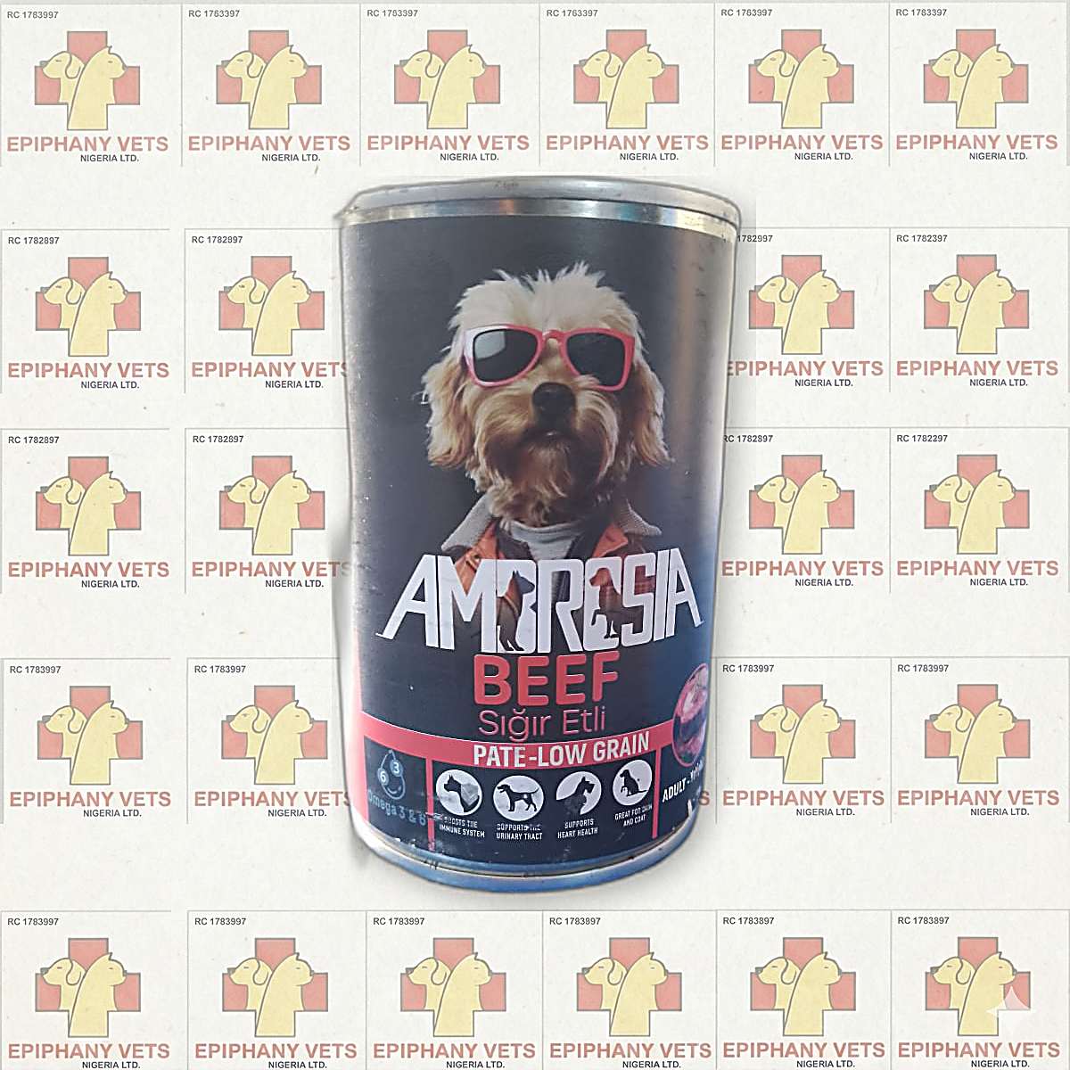 Ambrosia Beef Adult Dog Can Food